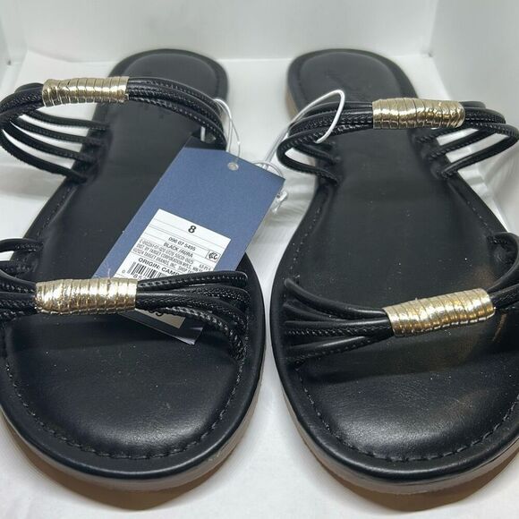 Universal Thread Women's Aura Two Band Slide Sandals Size 8 - Picture 1 of 5